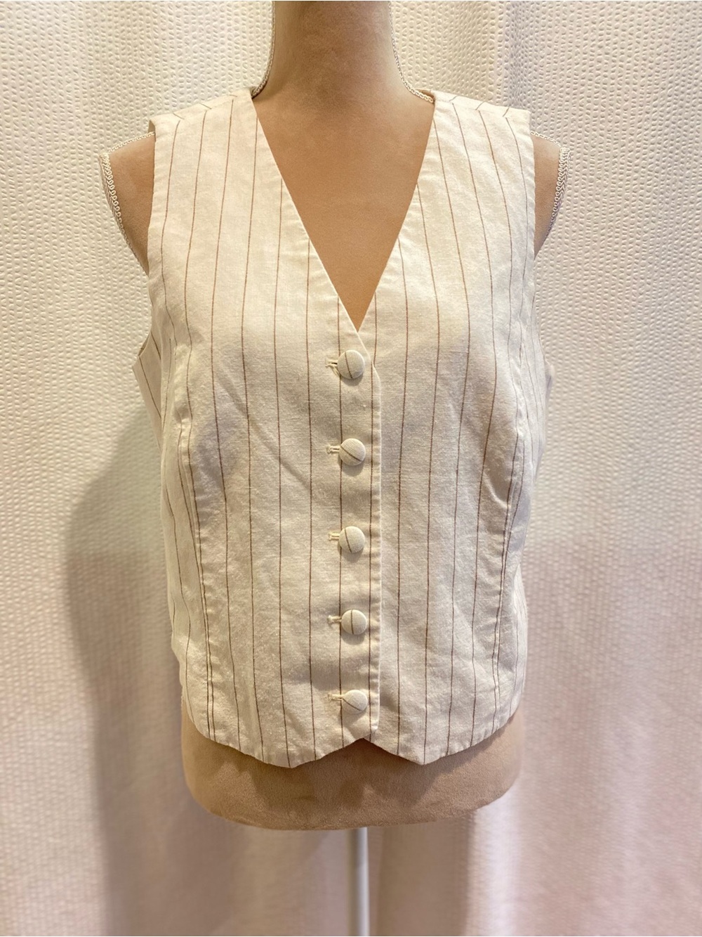 J Crew Linen blend Vest